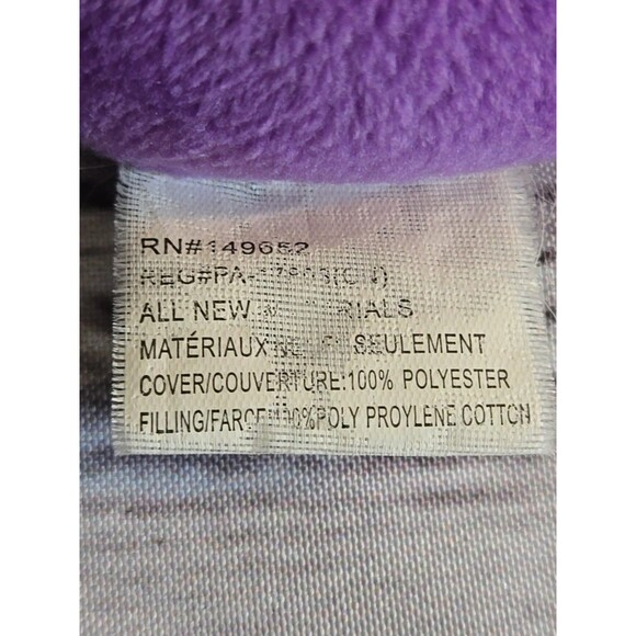 Children's Purple Emoji Mini Throw Pillow 3.5 " × 3.5" Plush Smiley Looks Face - Picture 5 of 5